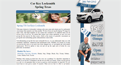 Desktop Screenshot of carkeylocksmithspring.com