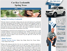 Tablet Screenshot of carkeylocksmithspring.com